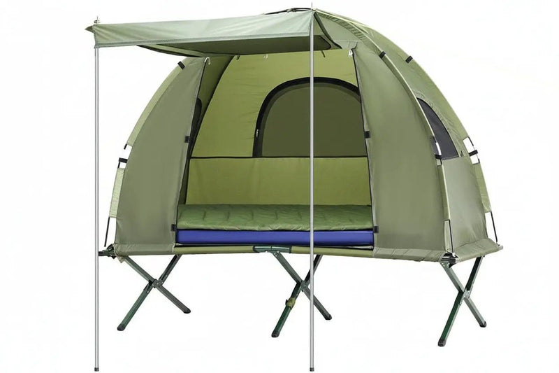 SportZone.co.nz Outdoor Recreation > Camping > Tents Weisshorn 5-in-1 Camping Tent Cot With 1 Person Air Mattress Bed Weisshorn 5 In 1 Camping Tent Cot With Air Mattress