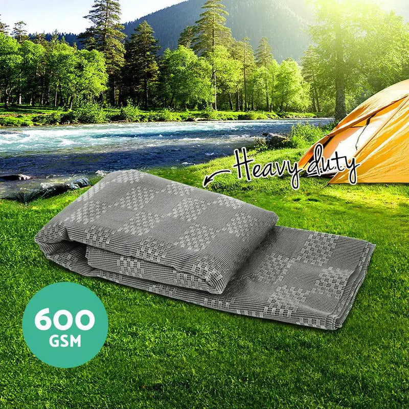 Weisshorn 5M X 2.5M Annex Matting 600GSM Floor Mats Mesh Caravan Camping Annexe by SportZone.co.nz