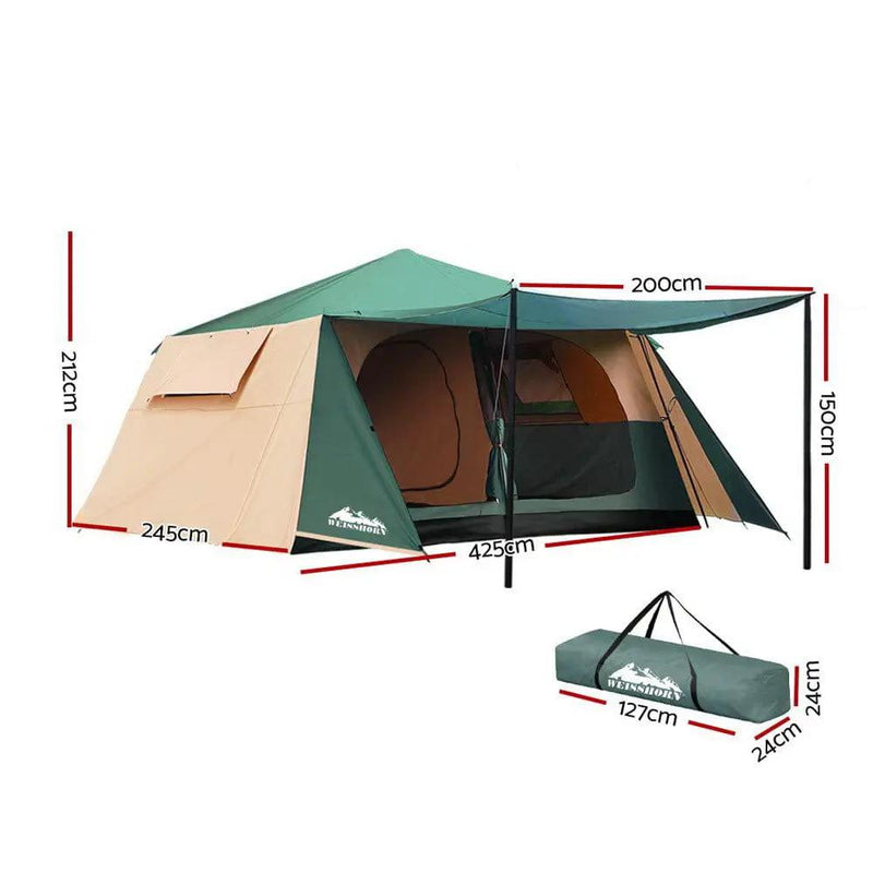 Weisshorn 8-Person Dome Tent | Easy Setup Camping Tent by SportZone.co.nz