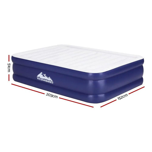 Weisshorn Air Mattress Queen Inflatable Bed Air bed 51cm by SportZone.co.nz
