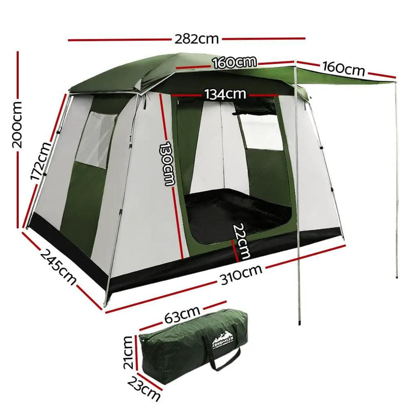SportZone.co.nz Outdoor > Camping Weisshorn 6 Person Cabin Tent For Family Camping And Hiking Waterproof Weisshorn 6 Person Cabin Tent Waterproof