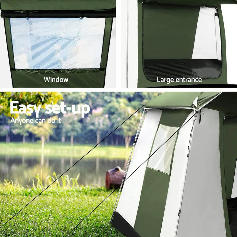 SportZone.co.nz Outdoor > Camping Weisshorn 6 Person Cabin Tent For Family Camping And Hiking Waterproof Weisshorn 6 Person Cabin Tent Waterproof