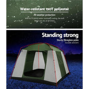 SportZone.co.nz Outdoor > Camping Weisshorn 6 Person Cabin Tent For Family Camping And Hiking Waterproof Weisshorn 6 Person Cabin Tent Waterproof