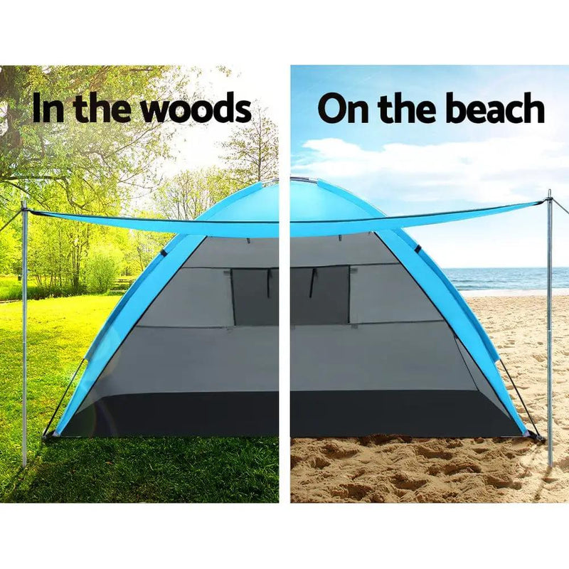 Weisshorn 4 Person Camping Tent | Beach Sun Shade Portable Hiking Shelter by SportZone.co.nz