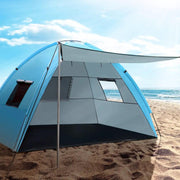 Weisshorn 4 Person Camping Tent | Beach Sun Shade Portable Hiking Shelter by SportZone.co.nz