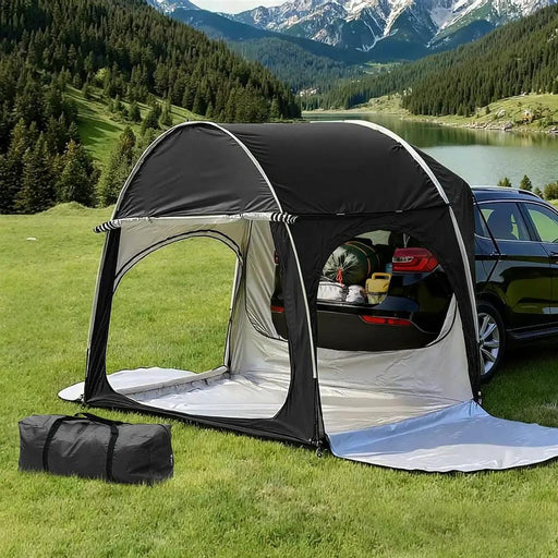 SportZone.co.nz Outdoor Recreation > Camping > Tents Weisshorn Car SUV Hatchback Camping Tent Canopy Shelter Black Weisshorn Car SUV Hatchback Camping Tent Canopy Shelter