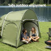 SportZone.co.nz Outdoor Recreation > Camping > Tents Weisshorn Rear Hatchback Car Tent Canopy For SUV Outdoor Family Camping Green Weisshorn Hatchback Car Tent Canopy For SUV Camping