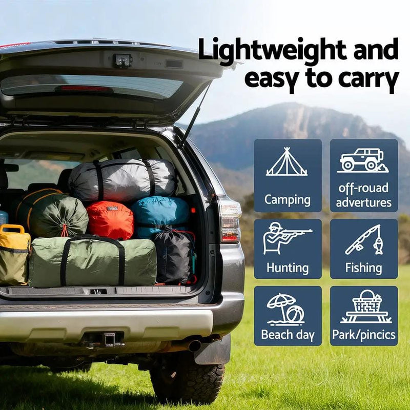 SportZone.co.nz Outdoor Recreation > Camping > Tents Weisshorn Rear Hatchback Car Tent Canopy For SUV Outdoor Family Camping Green Weisshorn Hatchback Car Tent Canopy For SUV Camping