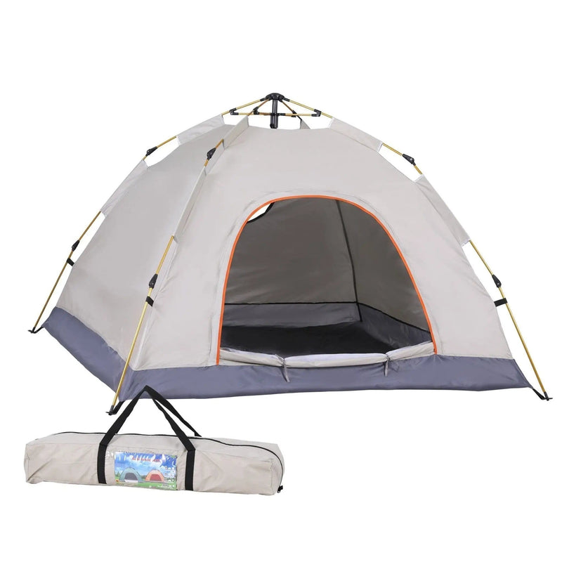 SportZone.co.nz Outdoor Recreation > Camping > Tents Weisshorn Camping Tent Instant Tent Pop up 2 Person Outdoor Hiking Tents Hiking Beige Weisshorn Instant Pop Up 2 Person Camping Tent Beige