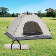 SportZone.co.nz Outdoor Recreation > Camping > Tents Weisshorn Instant Pop Up Camping Tent 2 Person Beige Outdoor Shelter Weisshorn Instant Pop Up 2 Person Camping Tent Beige