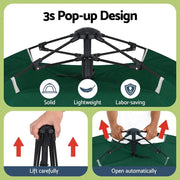 SportZone.co.nz Outdoor Recreation > Camping > Tents Weisshorn 2 Person Instant Pop Up Camping Tent For Outdoor Hiking Green Weisshorn 2 Person Instant Pop Up Camping Tent Green