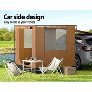 SportZone.co.nz Outdoor Recreation > Camping > Caravan Accessories Weisshorn SUV Car Side Awning Tent 2x2m Canopy For Outdoor Camping Weisshorn SUV Car Side Awning Tent 2x2m Canopy