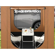SportZone.co.nz Outdoor Recreation > Camping > Caravan Accessories Weisshorn SUV Car Side Awning Tent 2x2m Canopy For Outdoor Camping Weisshorn SUV Car Side Awning Tent 2x2m Canopy