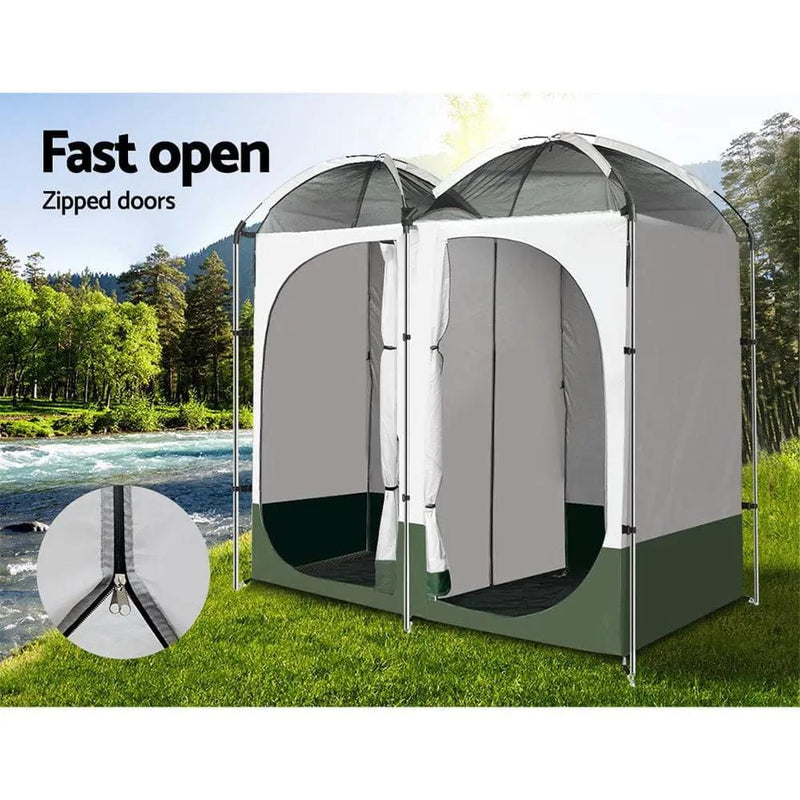SportZone.co.nz Outdoor > Camping Weisshorn Double Camping Shower Tent Outdoor Privacy And Change Room Weisshorn Double Camping Shower Tent Privacy