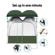 SportZone.co.nz Outdoor > Camping Weisshorn Double Camping Shower Tent Outdoor Privacy And Change Room Weisshorn Double Camping Shower Tent Privacy