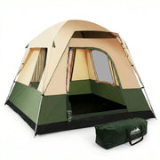 SportZone.co.nz Outdoor > Camping Weisshorn 4 Person Family Camping Tent Green For Outdoor Use Weisshorn 4 Person Camping Tent Green Outdoor