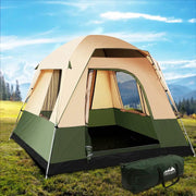 SportZone.co.nz Outdoor > Camping Weisshorn 4 Person Family Camping Tent Green For Outdoor Use Weisshorn 4 Person Camping Tent Green Outdoor