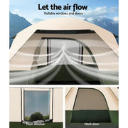 SportZone.co.nz Outdoor > Camping Weisshorn 4 Person Family Camping Tent Green For Outdoor Use Weisshorn 4 Person Camping Tent Green Outdoor