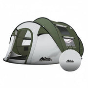 SportZone.co.nz Outdoor Recreation > Camping > Tents Weisshorn Instant Up Camping Tent 4-5 Person Pop up Tents Family Hiking Beach Dome Weisshorn 5 Person Pop Up Camping Tent for Family Beach