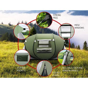 SportZone.co.nz Outdoor Recreation > Camping > Tents Weisshorn Instant Up Camping Tent 4-5 Person Pop up Tents Family Hiking Beach Dome Weisshorn 5 Person Pop Up Camping Tent for Family Beach