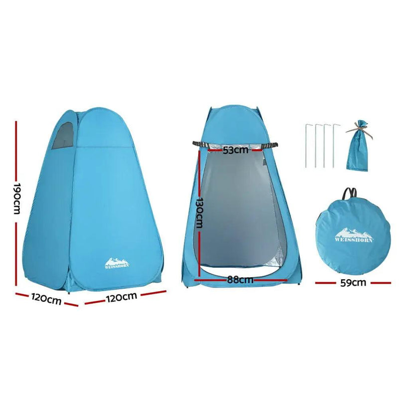 Weisshorn Pop up Camping Shower Toilet Tent Outdoor Privacy Change Room by SportZone.co.nz