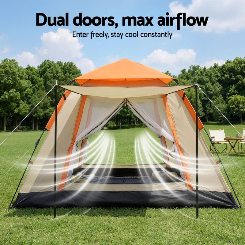 SportZone.co.nz Outdoor Recreation > Camping > Tents Weisshorn 3-4 Person Pop Up Camping Tent Instant Setup Waterproof Weisshorn 3-4 Person Pop Up Tent Instant Setup