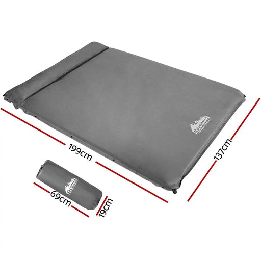 Weisshorn Self Inflating Mattress - Grey by SportZone.co.nz