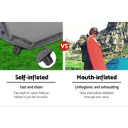 Weisshorn Self Inflating Mattress - Grey by SportZone.co.nz