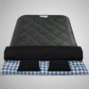 Weisshorn Sleeping Bag Double Pillow Thermal Camping Hiking Tent Grey -10°C by SportZone.co.nz