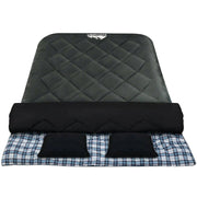 Weisshorn Sleeping Bag Double Pillow Thermal Camping Hiking Tent Grey -10°C by SportZone.co.nz
