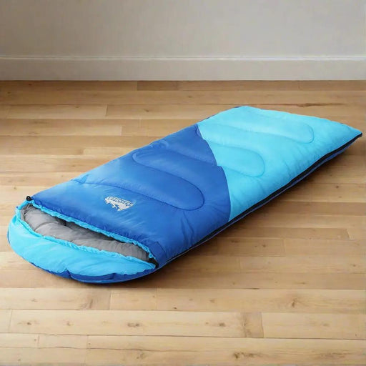 SportZone.co.nz Outdoor > Camping Weisshorn Kids 172cm Thermal Sleeping Bag For Camping And Hiking Blue Weisshorn Kids 172cm Thermal Sleeping Bag Blue Camping
