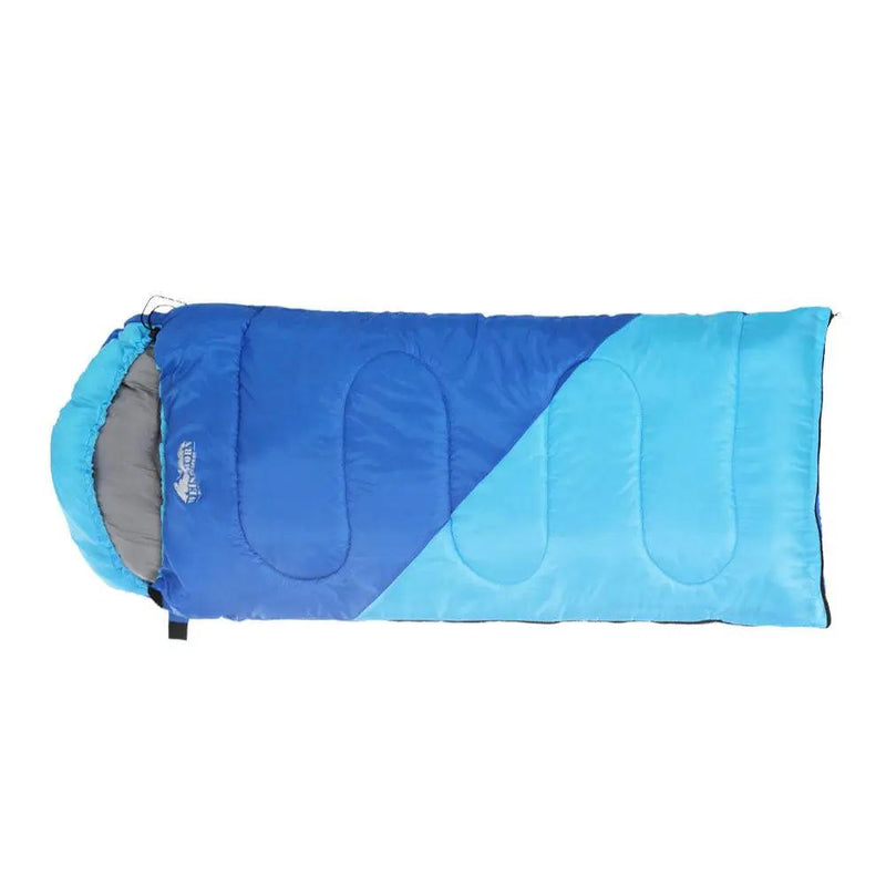 SportZone.co.nz Outdoor > Camping Weisshorn Kids 172cm Thermal Sleeping Bag For Camping And Hiking Blue Weisshorn Kids 172cm Thermal Sleeping Bag Blue Camping