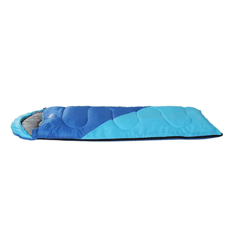 SportZone.co.nz Outdoor > Camping Weisshorn Kids 172cm Thermal Sleeping Bag For Camping And Hiking Blue Weisshorn Kids 172cm Thermal Sleeping Bag Blue Camping