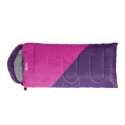 SportZone.co.nz Outdoor > Camping Weisshorn 172cm Kids Thermal Sleeping Bag Pink Purple for Camping Weisshorn 172cm Kids Thermal Sleeping Bag Pink Purple