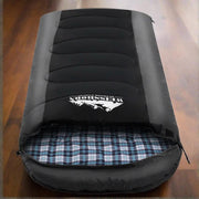 Weisshorn Sleeping Bag Single Thermal Camping Hiking Tent Black -20c by SportZone.co.nz