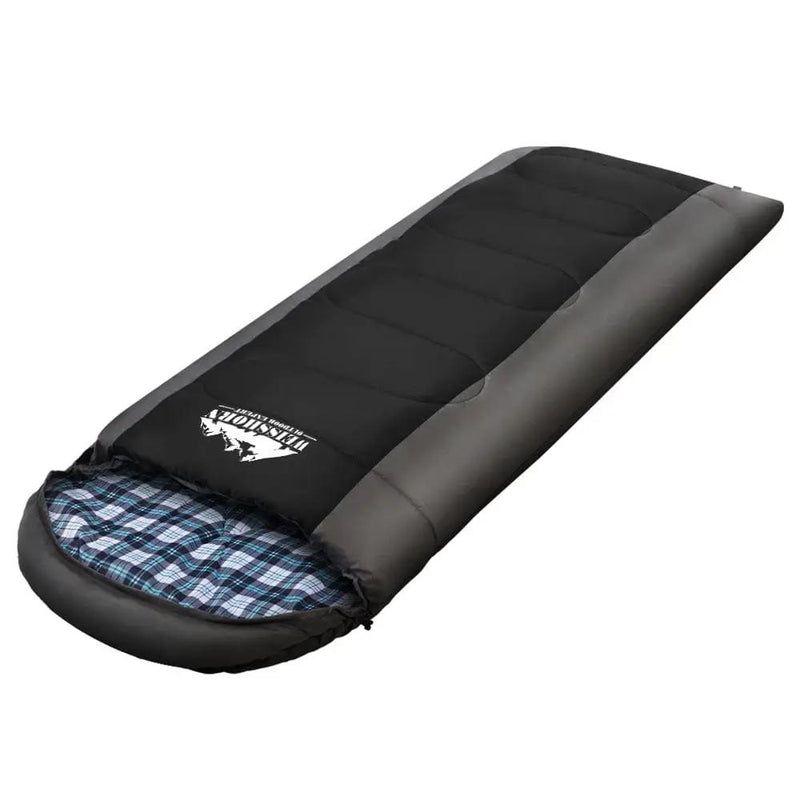 Weisshorn Sleeping Bag Single Thermal Camping Hiking Tent Black -20c by SportZone.co.nz