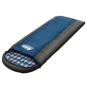 SportZone.co.nz Outdoor > Camping Weisshorn Single Sleeping Bag With Thermals Blue -20C For Camping Hiking Weisshorn Single Sleeping Bag Blue 20C for Camping