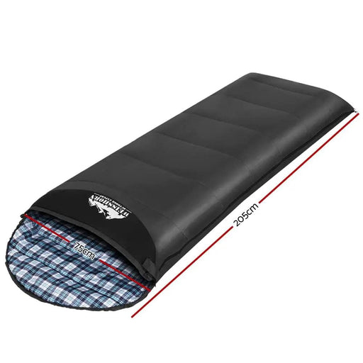 SportZone.co.nz Outdoor > Camping Weisshorn Single Sleeping Bag Thermal Camping For Winter 0C Grey Weisshorn Single Sleeping Bag 0C Winter Thermal Grey