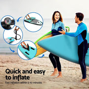 SportZone.co.nz Outdoor Recreation > Boating > Paddleboards Weisshorn 10.5ft Inflatable Stand Up Paddle Board Kayak Green Weisshorn 10.5ft Inflatable Stand Up Paddle Board Green