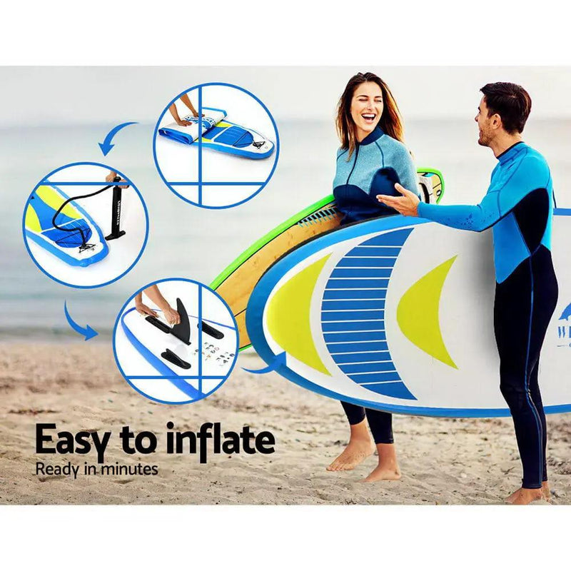 SportZone.co.nz Outdoor Recreation > Boating > Paddleboards Weisshorn 11ft Inflatable Stand Up Paddle Board With Paddle And Pump Weisshorn 11ft Inflatable Stand Up Paddle Board