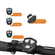 Habicare Wireless Turn Signal Bike Tail Light with Projection, 6 Modes (Rechargeable & Waterproof) Wireless Turn Signal Bike Tail Light with Projection, 6 Modes (Rechargeable & Waterproof)