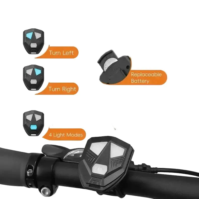 Habicare Wireless Turn Signal Bike Tail Light with Projection, 6 Modes (Rechargeable & Waterproof) Wireless Turn Signal Bike Tail Light with Projection, 6 Modes (Rechargeable & Waterproof)