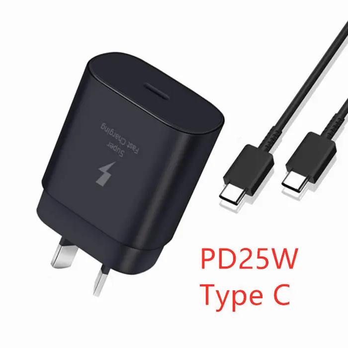 25W Super Fast Wall Charger Type-C Cable For Samsung Galaxy S25 24 22 S23 Ultra by salelink.co.nz