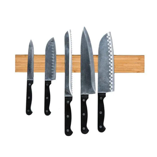40CM Bamboo Magnetic Knife Storage Holder by salelink.co.nz