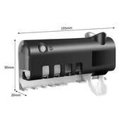 Toothbrush Holder UV Dispenser Sterilization Holder Smart Sensor by salelink.co.nz