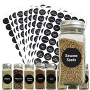 400 PCS Printed Spice Jar and Pantry Label Set Chalkboard Round Stickers Labels by salelink.co.nz