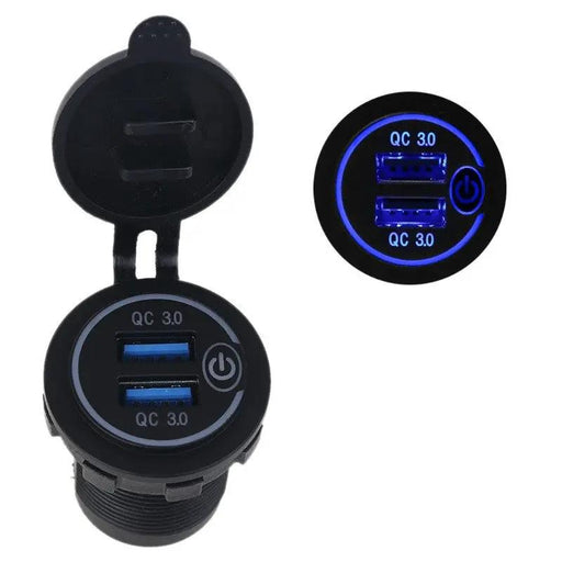 Car Dual USB 12V-24V Charger Quick Charge QC 3.0 Socket Power Outlet by salelink.co.nz