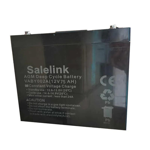 AGM Battery 12V 75AH by salelink.co.nz