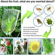 100PCS 35x25cm Agriculture Garden Fruit Vegetable Protection Net Bags by salelink.co.nz