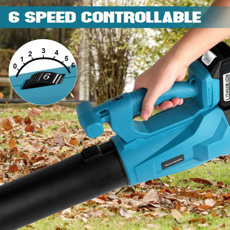 18V Air Leaf Blower Cordless 6 Speed Fits Makita Battery by salelink.co.nz